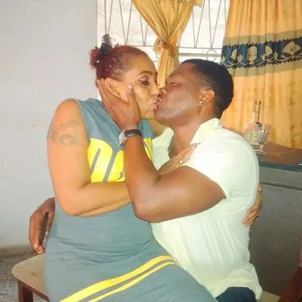 Actress Shan George Locked Lips With Kevin Ikeduba On New Movie Set [Photos]